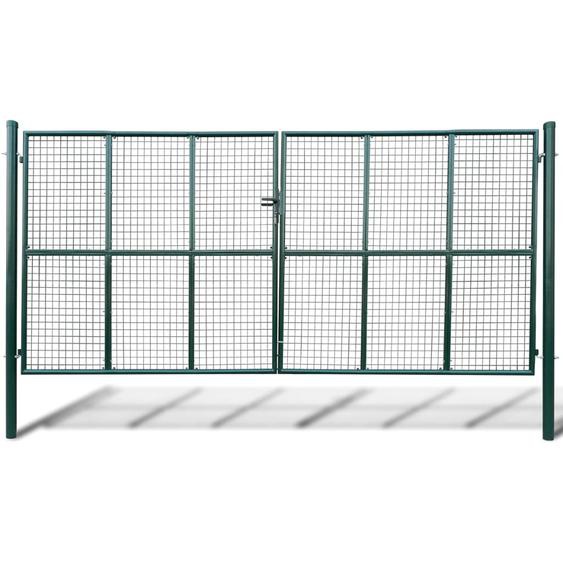 Portail de jardin en maille 415 x 175 cm