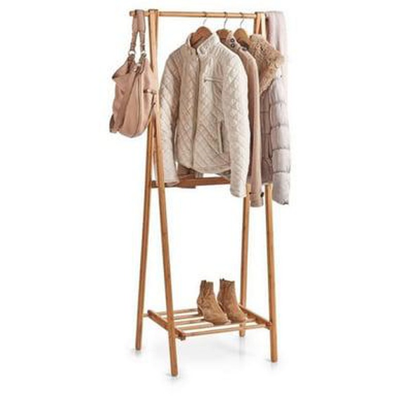 Portant à vêtements étagère bambou Zeller