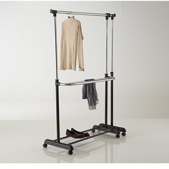 Portant double-barre extensible