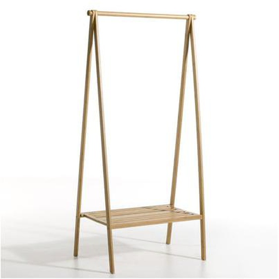 Portant pliable avec étagère, bambou
