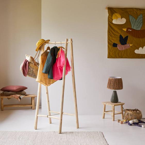 Portant Simple Enfant En Bois De Teck 160 Kilim Naturel