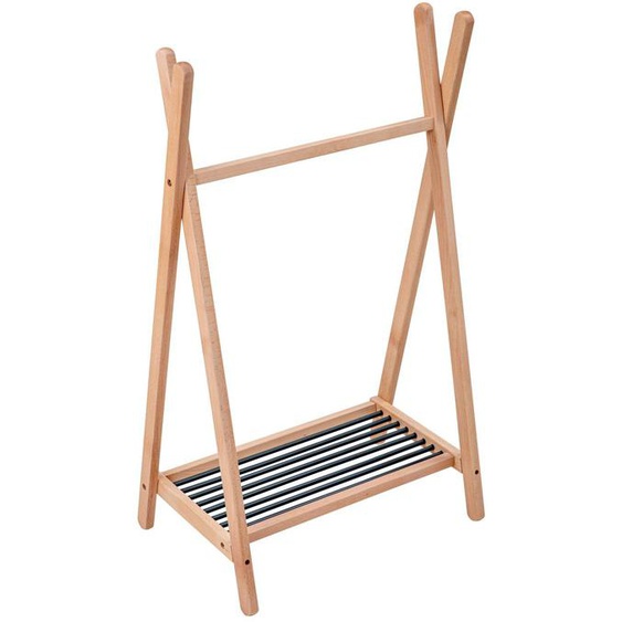 Portant Vêtements Bébé Léandre En Bois De Hêtre Massif Bois Hybride Kaki