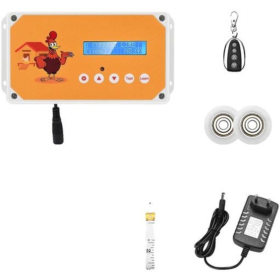 Porte automatique pour poulailler, télécommande, affichage LCD, EU 220V seulement boîte-a
