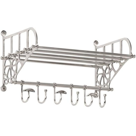 Porte-bagages avec cintres mural aluminium