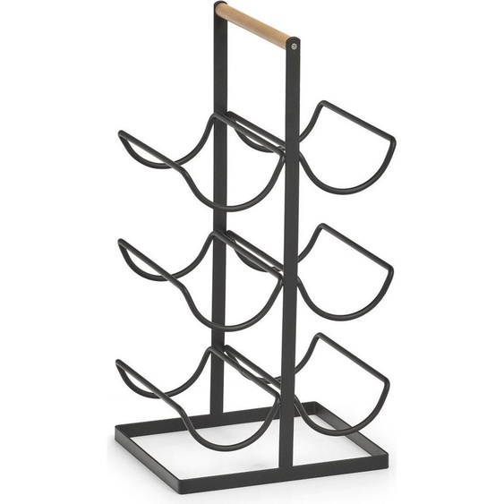 porte-bouteilles en métal, 6 branches, 46 cm, noir, ZELLER