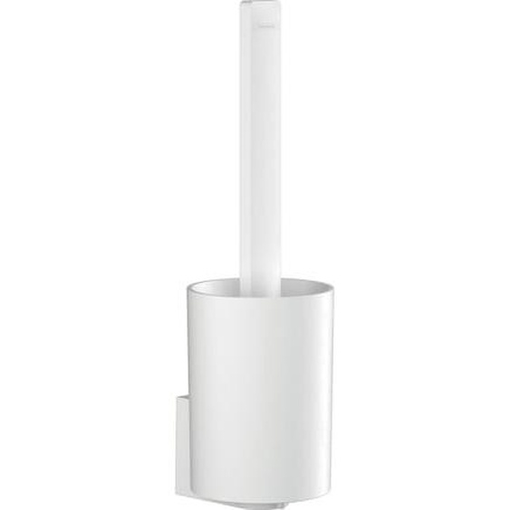 Porte-brosse WC pour montage mural blanc mat