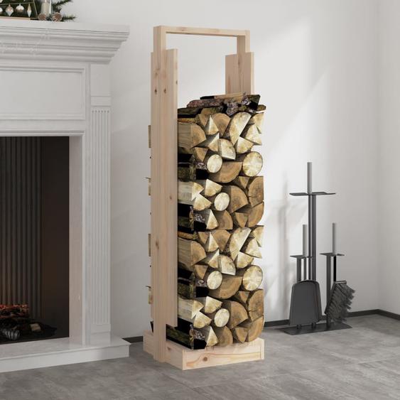 Porte-bûches 33,5x30x110 cm Bois massif de pin