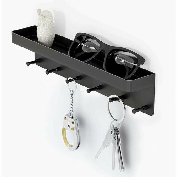 Porte cle Mural en Métal avec de Rangement Porte Clé Maison Polyvalente pour Revue Mural, la Cuisine ou Le Bureau un et Range