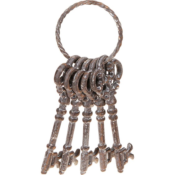 Porte-clés Vintage Déco Rouille Métal Shabby Chic 20,5cm