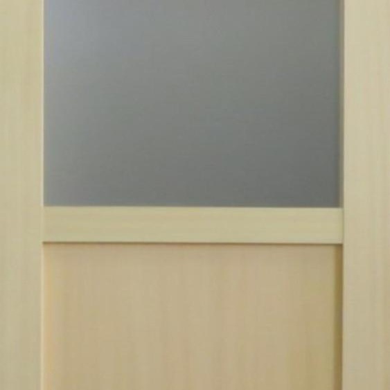 Porte Coulissante bois Ayous 2 Panneaux + 1 Vitrage H204 x L73