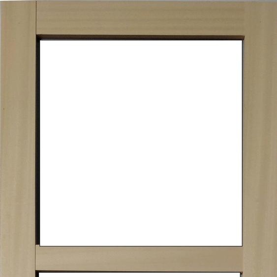 Porte Coulissante bois Ayous Vitrage transparent H204 x L83 et Coquilles