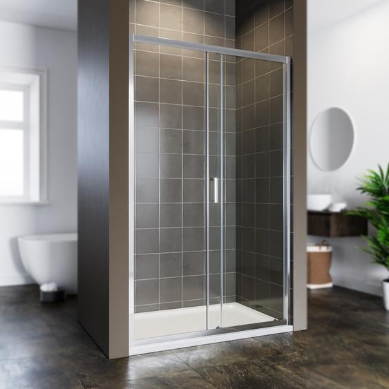 Porte coulissante de douche Douche en niche Porte de douche en verre de sécurité ESG 110x185cm