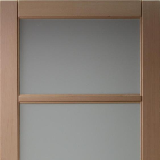 Porte Coulissante en hetre 4 vitrages H204 X L73