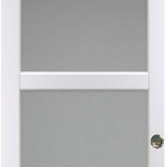 Porte Coulissante Kenya blanc Vitree H204 x L83 et Coquilles