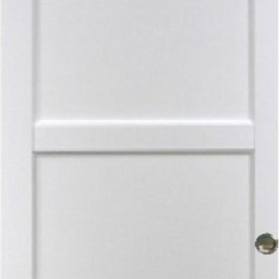 Porte Coulissante Korya Blanc 3 panneaux H204 x L73 et Coquilles