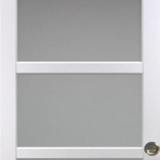 Porte Coulissante Tana blanc Vitree H204 x L63 et Coquilles