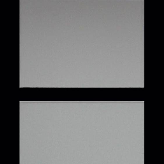 Porte Coulissante Telia Noir Vitree H204 x L73 et Coquilles Noir