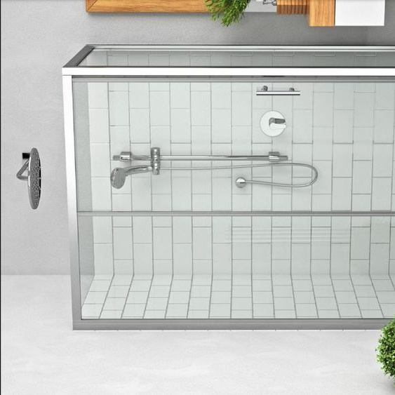 Porte de douche coulissante grande largeur EI CL2 EQUI - ROTH - 1406000035