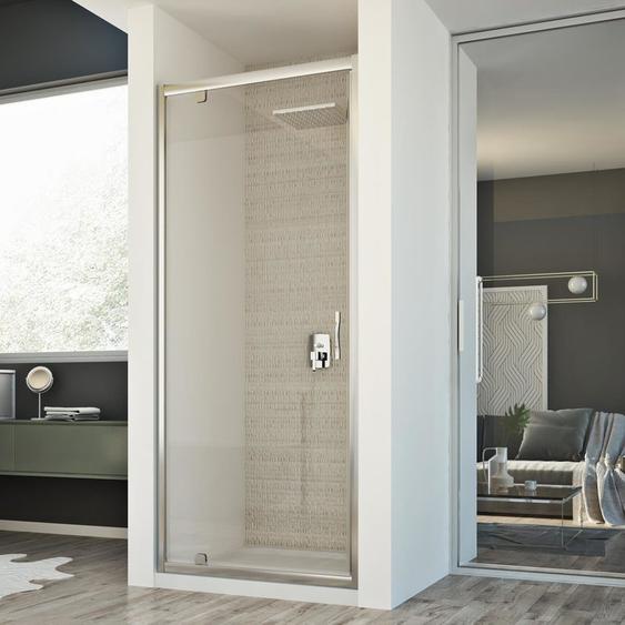 Porte de douche pivotante verre transparent h 198 mod. Cristal 1 porte 90 cm