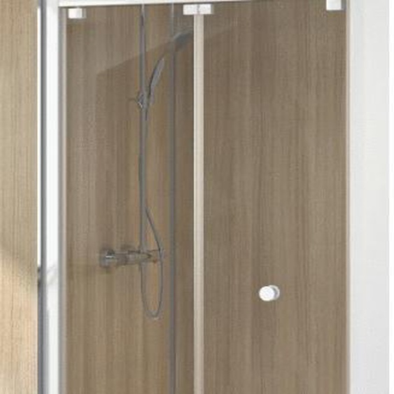 Porte de douche pliante SUPRA III S 80CM avec profilé blanc - KINEDO - PA1560BTN