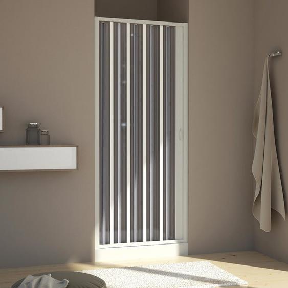 Idralite - Porte de douche pvc accordéon h 185 mod. Aura latérale 80 cm