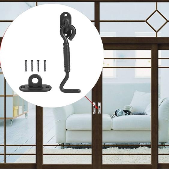 Porte de grange en acier inoxydable Serrure Porte coulissante Fenêtre Verrouillage Crochet Hardware Ferrures