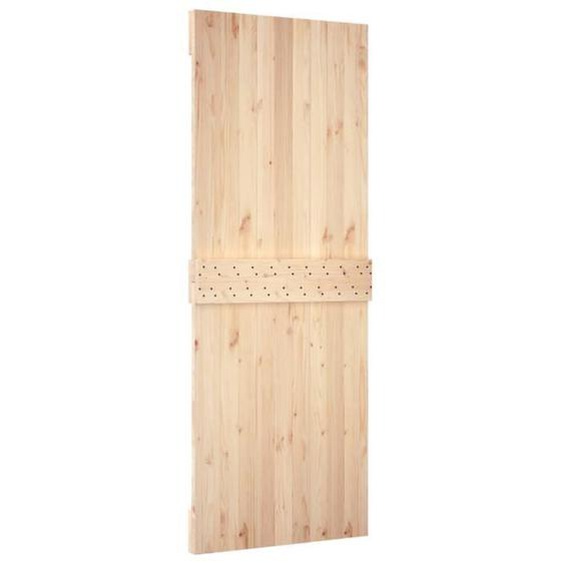 Porte de grange - MOTHINESSTO - LY0372 - Bois massif de pin - 85x210 cm - Intérieur