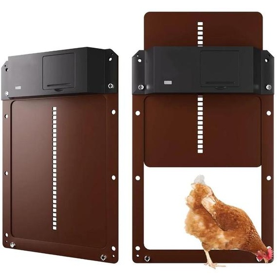 Porte de poulailler - Porte pour poulailler - En plastique - Pour lélevage de poules - Style moderne