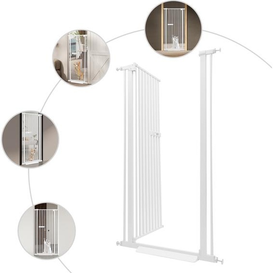porte de protection pour animaux domestiques de 150 cm, porte pour chats extra haute, porte de sécurité extensible