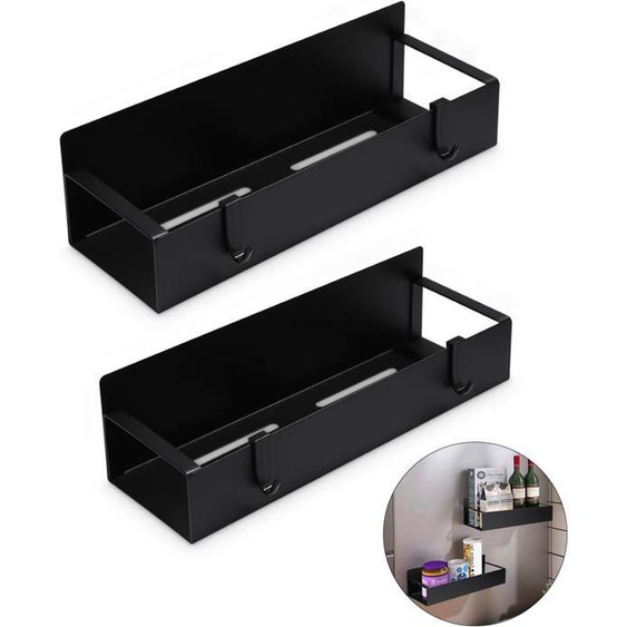 Porte-Épices Magnétique, Étagère A Epices Aimantées Métaux, Murale(2PCS)