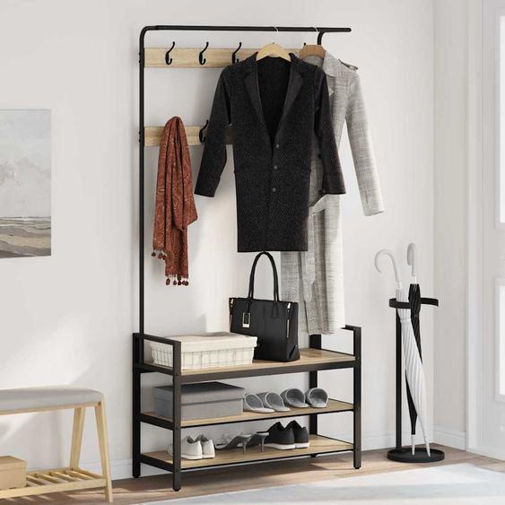 Porte-manteau Chêne sonoma 95 x 34 x 184 cm Bois dingénierie