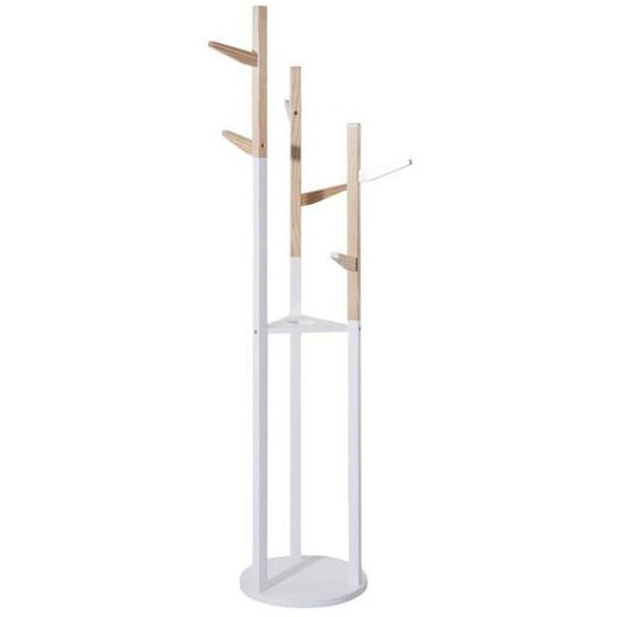 Porte-manteau en bois MDF blanc 30x135 Atmosphera for kids - Entrée adulte mixte