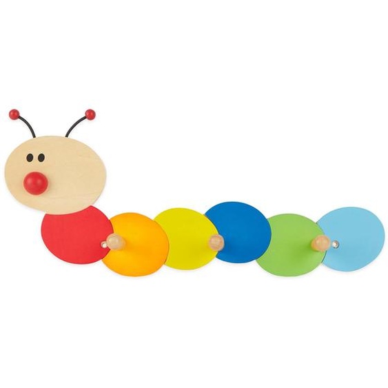Porte Manteau Enfant Chenille, 38 Cm Multicolore