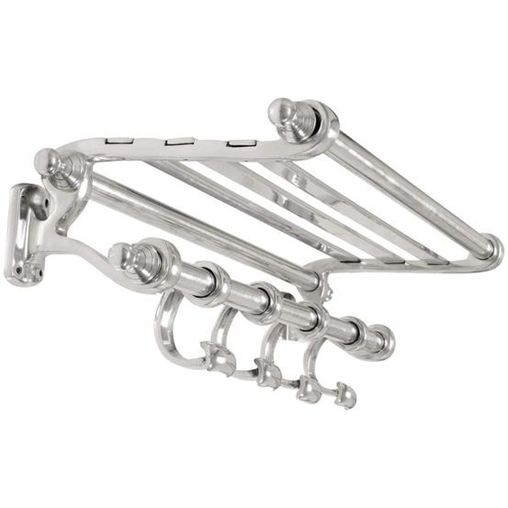 Porte-manteau Montage mural Argent 77 x 30 x 18 cm Aluminium