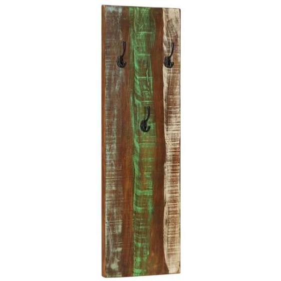 Porte-manteau mural 2pcs 36x3x110cm Bois massif de récupération Mothinessto LY6064