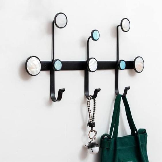 Porte-manteau mural moderne, porte-manteau dentrée moderne, crochet mural sphérique, noir