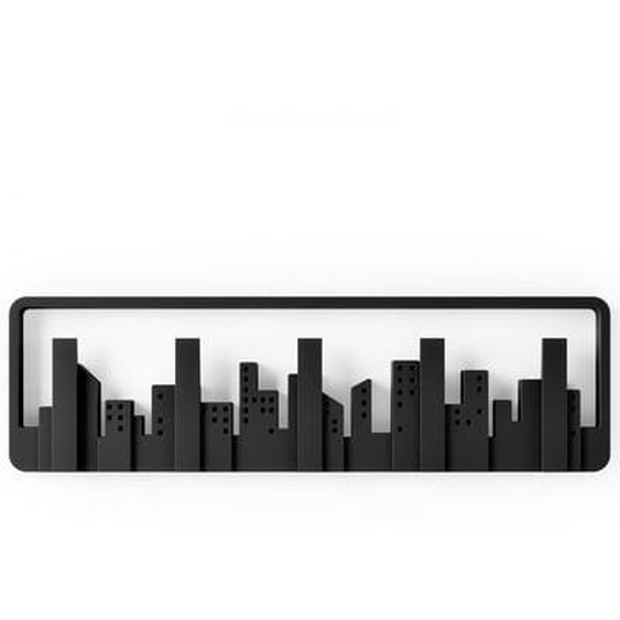 Porte manteau Skyline noir 50 x 15 cm