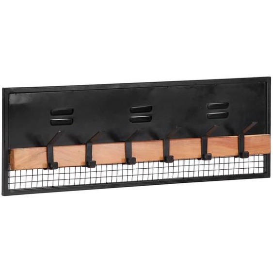 Porte-manteaux mural 90x11x30 cm bois massif de manguier