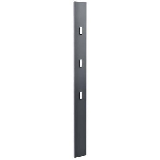 Porte manteaux garde robe crochets de vetement mural panneau mural 170 cm gris