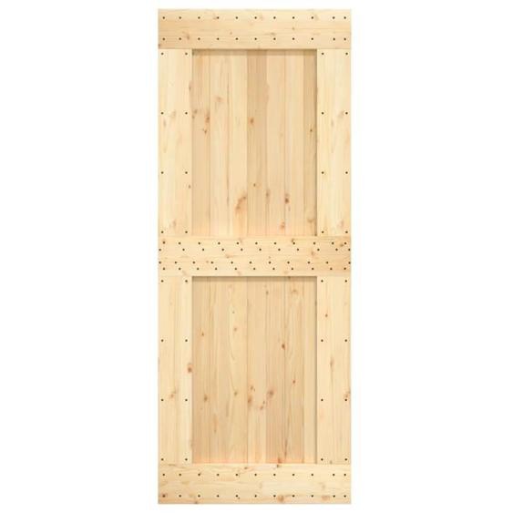 Porte - MOTHINESSTO - LY0771 - Bois massif de pin - 90x210 cm - Intérieur - Contemporain