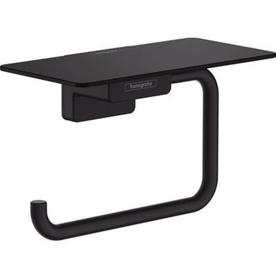 Porte-papier WC avec tablette noir mat AddStoris