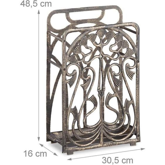 Porte parapluies vintage en fonte d alu retro antique collecteur d eau vintage 48,5 bronze