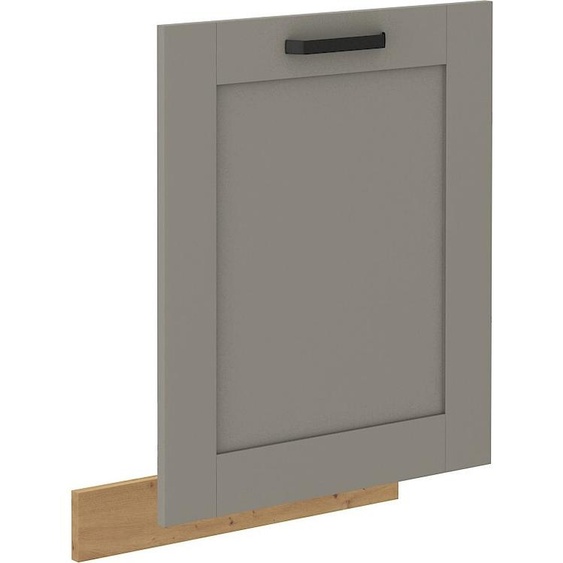 Porte pour lave-vaisselle encastrable LAILI – 60x72 cm, gris clair / chêne artisan