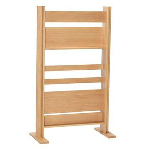 Porte - revues/Cloison Forma  en mdf, placage de chêne et bois de chêne