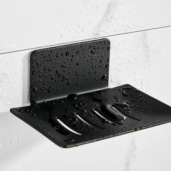 Porte Savon Mural sans Perçage Porte-Savon Douche en Acier Inoxydable Porte Savon INOX Auto-Adhésif pour Stocker Eponges Brosses