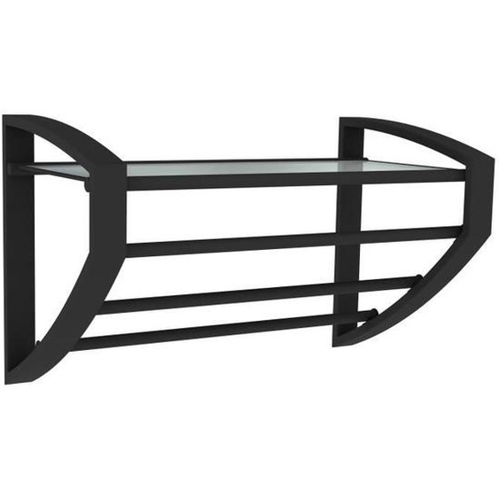 Porte-serviette - ALLIBERT BATH & DESIGN - LOFT-GAME - Noir mat - Aluminium laqué - 3 barres à fixer au mur