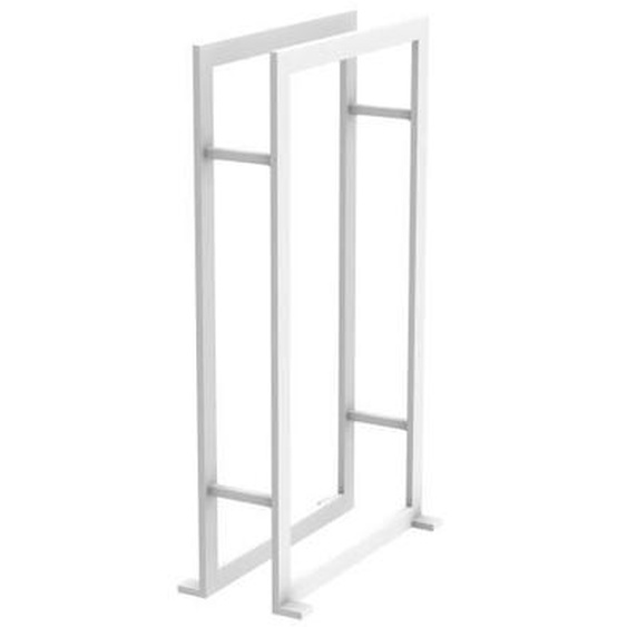 Porte-serviette - ALLIBERT BATH & DESIGN - LOFT GAME - 2 barres - Acier - Blanc mat