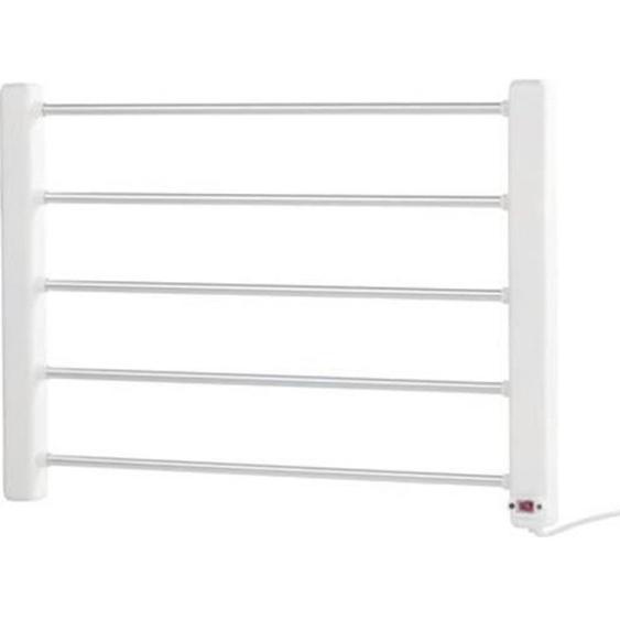 Porte-serviette chauffant - SICHLER - 5 barres chauffantes - Aluminium et polypropylène