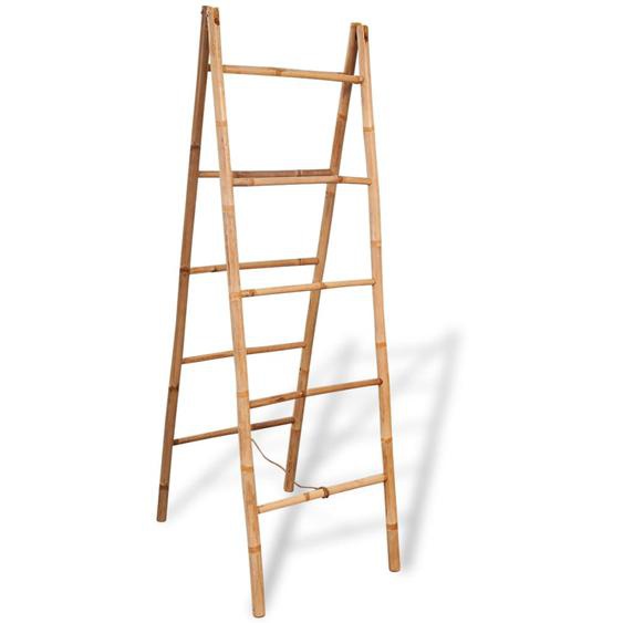 Porte-serviette double avec 5 barreaux Bambou 50 x 160 cm