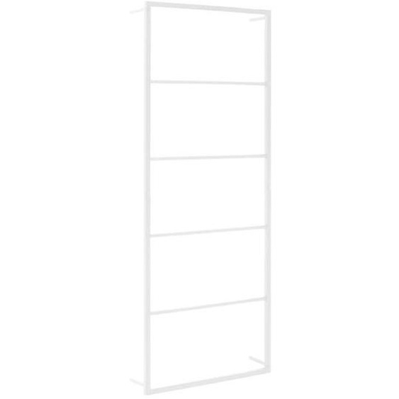Porte serviette support mural support de stockage de salle de bain cintre a serviettes maison interieur 115 cm acier bla